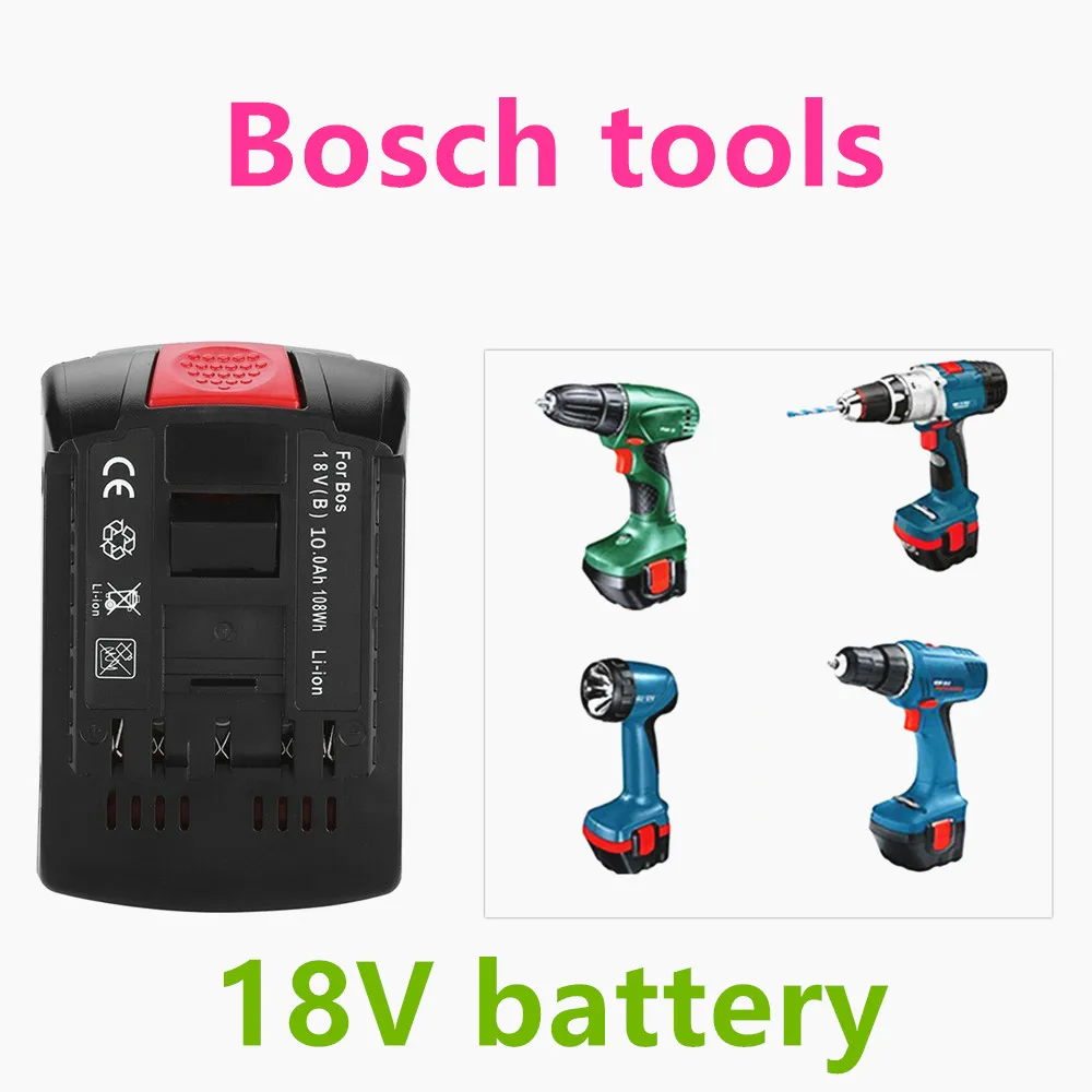 100% Оригинальный литий-ионный аккумулятор 18 в 6 0/8 0/10 Ач для Bosch 6.0A резервный