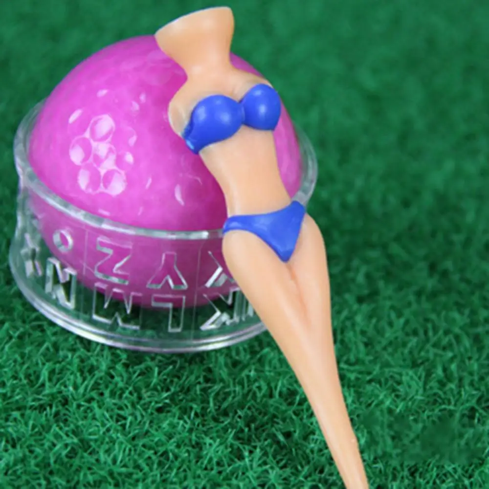 

50%HOT5Pcs Mini Sexy Bikini Lady Shape Golf Tee Ball Standing Holder for Outdoor Sport