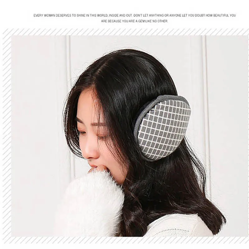 Calymel зимний утеплитель унисекс наушники теплые плюшевые тканевые для мужчин и