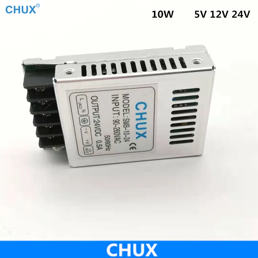CHUX импульсный источник питания 10 Вт 12 В 24 постоянного тока ультратонкий 90 260
