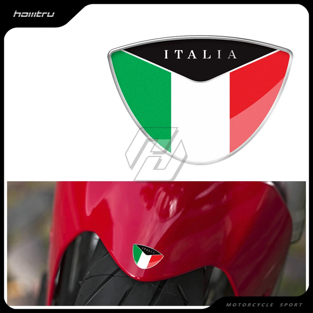 

3D Motorcycle Tank Decal Italy Flag Sticker Case for Ducati Monster Aprilia Vespa Sprint GTS GTV LX etc