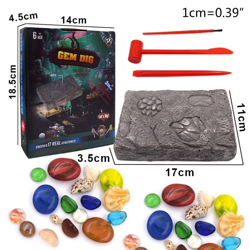 

Gem Dig Kit Dig Up 17 Gems STEM Science & Educational Toys make Great Kids L9CD