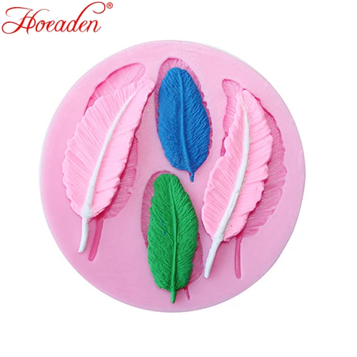 

Hot Sale 3D Baby Feather Shaped Silicone Fondant Mold Cake Chocolate Sugarcraft Cutter Mould Baking Tools for Cake Decorating