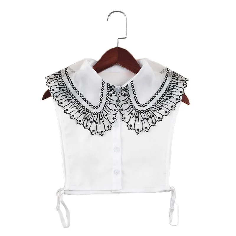 Linbaiway винтажный большой лацкан искусственный воротник для женщин съемные