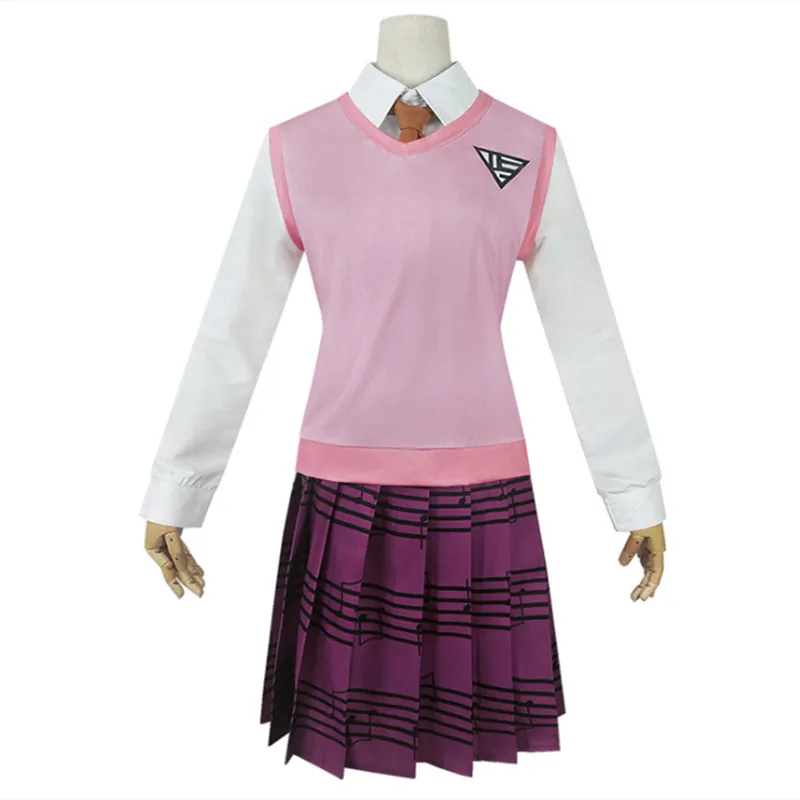 Костюм для косплея Akamatsu Danganronpa V3 Kaede женские платья аниме рубашка жилет юбка носки