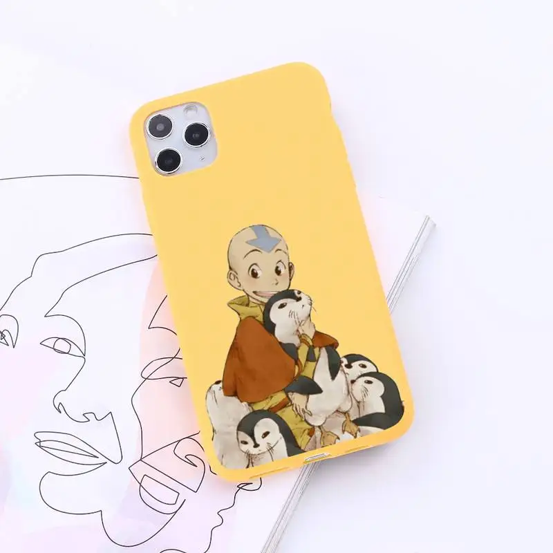 

Avatar the Last Airbender anime luxury protective Phone Case Candy Color for iPhone 6 7 8 11 12 s mini pro X XS XR MAX Plus
