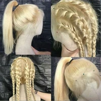 brazilian straight 613 lace front wig 150 density 13x4 virginhair straight honey blonde lace front human hair wigs for women