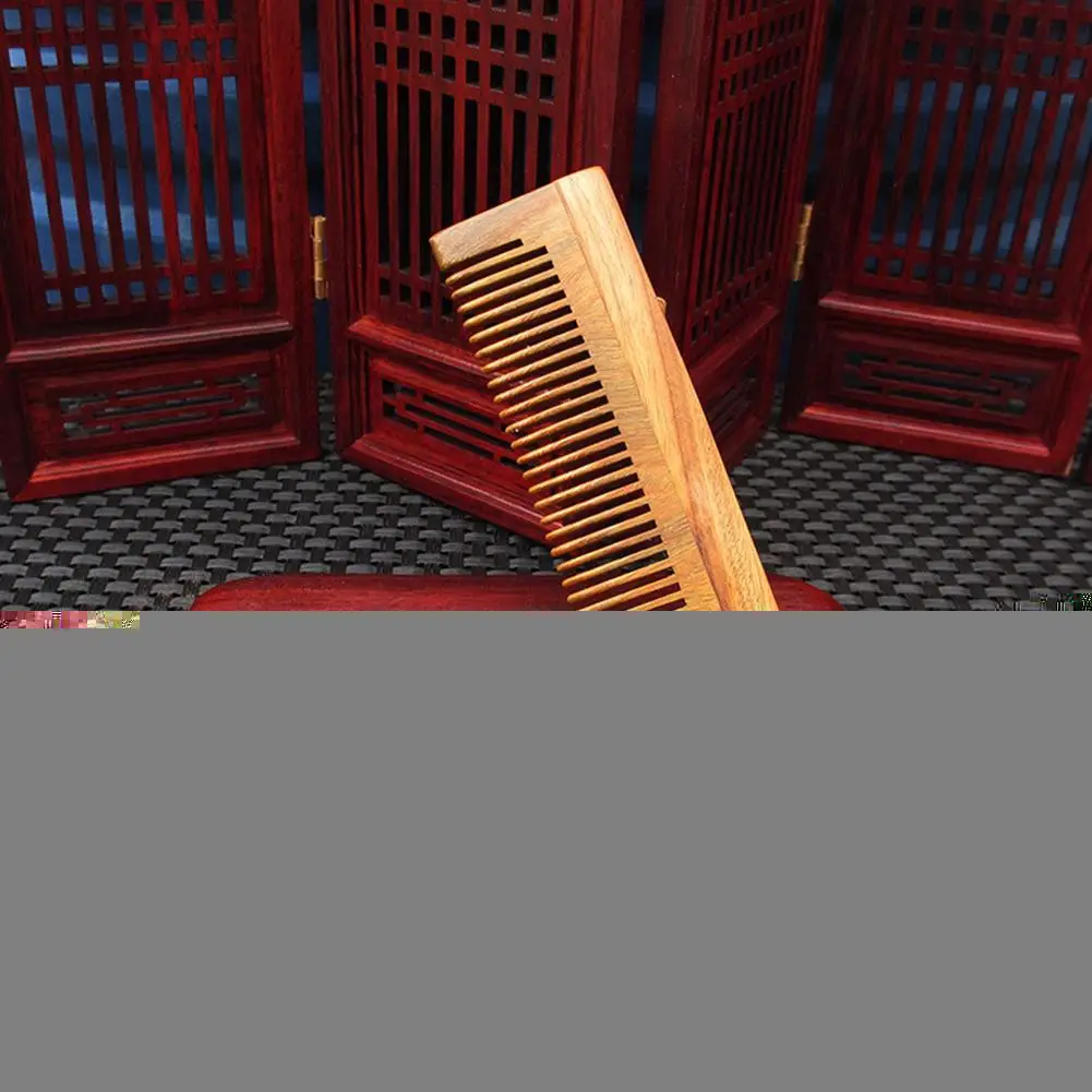 

Natural Red Sandal Wood Comb Sandalwood Folding Beard Comb Brush Tools Beard Wooden Anti-static Care Comb For Men Hair Hair Y1D6