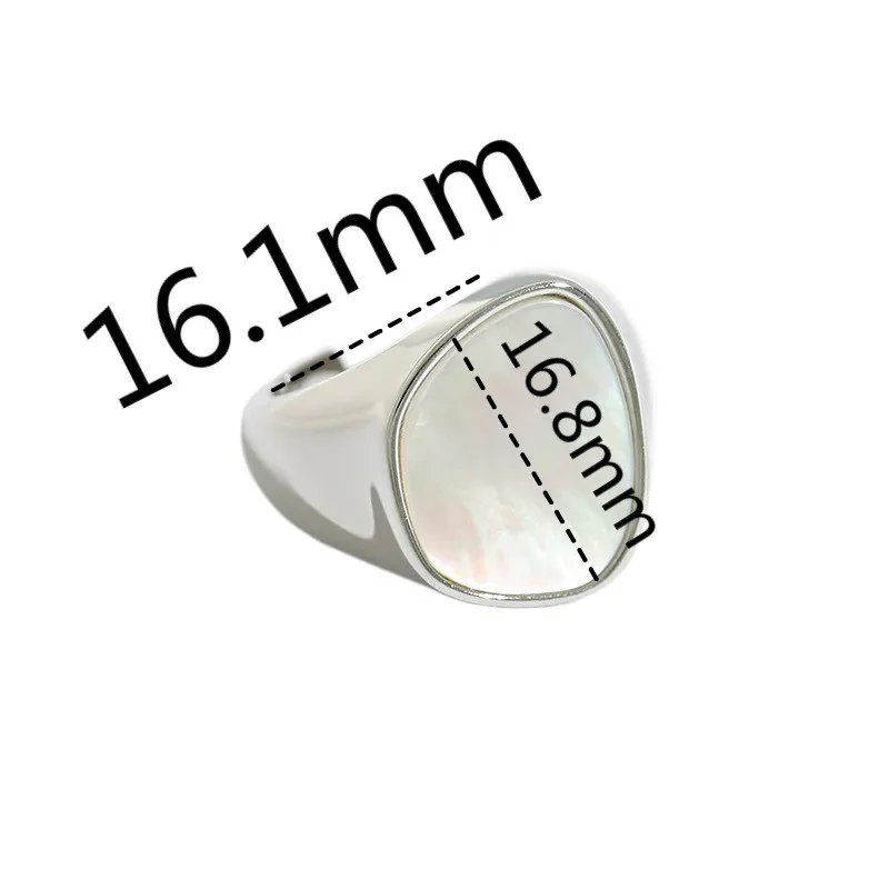 

925 Sterling Silver 14k Gold Shell Open Rings For Women Light Luxury Female Jewelry Original Statement High Quality Flyleaf New