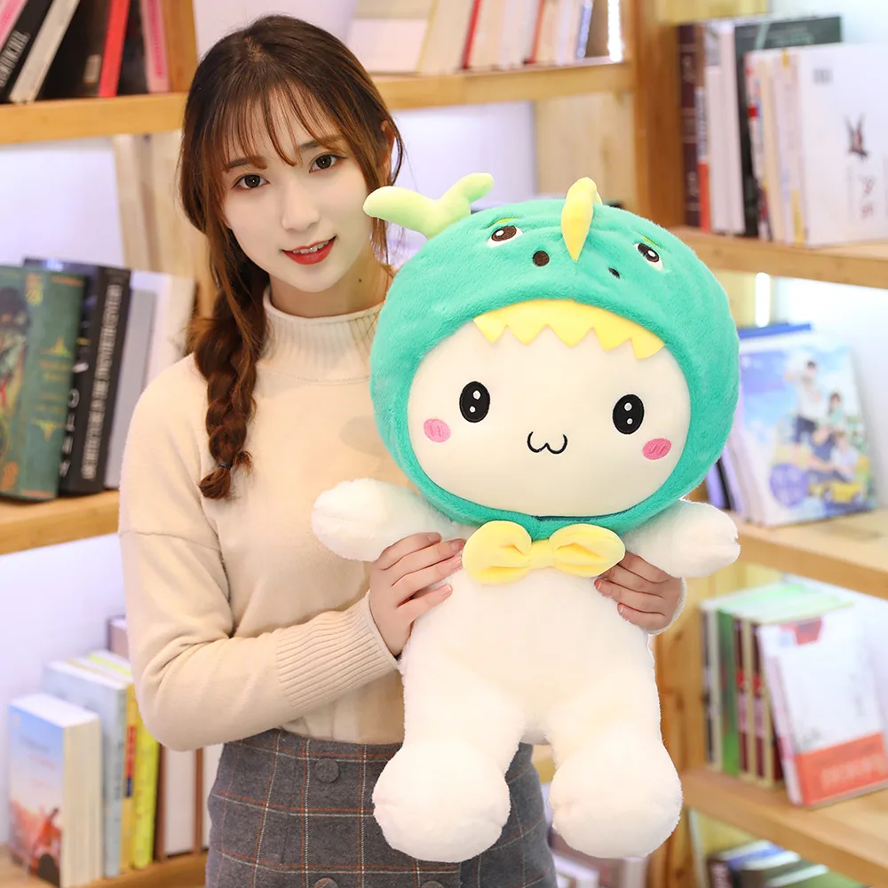 New Huggable 1pc 25-60cm Super Kawaii Rabbit Plush Toys Cute Shark Bear Stuffed Soft Accompany Pillow Kids Birthday Gift Dolls | Игрушки и