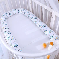 240 cm length rainbow safety baby bed bumper removable washable crib barrier soft anticollision long pillow kids bedding fence