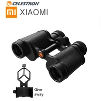 xiaomi celestron 8x30 hd binoculars black waterproof folding binoculars with low light outdoor bird watching travelling hunting