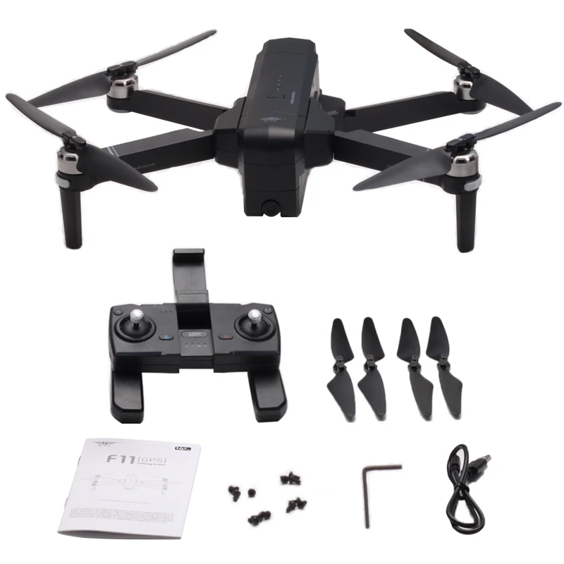 2K 1B foam box Радиоуправляемый дрон F11 PRO gps 5G wi-fi 500m FPV с 2K широкоугольной камерой 28 минут время полета бесщеточный складной квадрокоптер RTF - Цвет: 2K 1B foam box