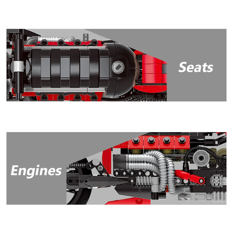 Technic Series The Off-road Motorcycle Motorbike Sets Building Blocks Bricks Educaitonal Toys For Children Xingbao 03021 680pcs | Игрушки и