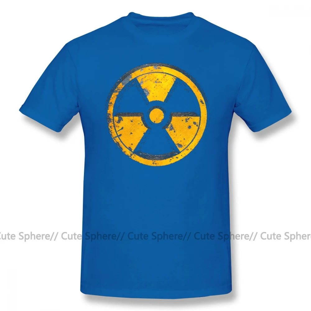 Fallout футболка FALLOUT, хлопковая футболка с коротким рукавом, графический Рисунок, 4xl, Мужская потрясающая Повседневная футболка - Цвет: Blue