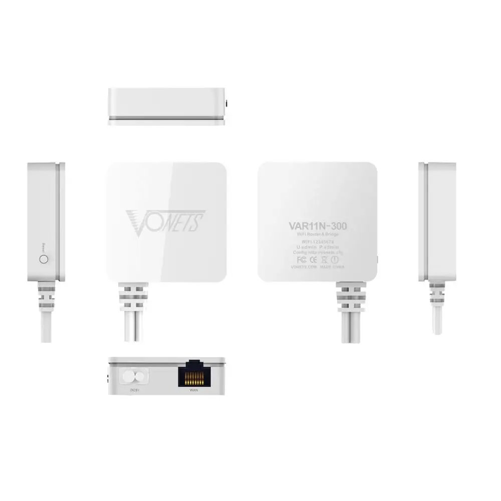Vonets VAR11N-300 мини 300 Мбит/с Wi-Fi беспроводной маршрутизатор и мост