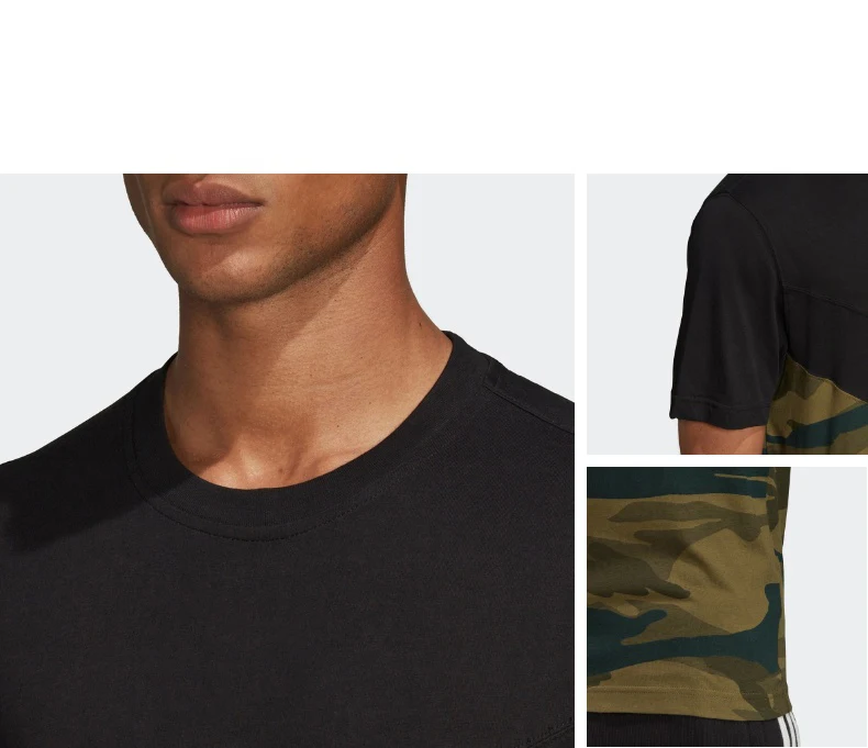 

2021 New Summer Male Short Sleeves Sportswear Men's Fashion Casual Loose Camouflage Patchwork Slim Fit Running Gym 2-Piece Set