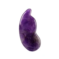 amethyst face massager natural stone crystal neck eye gua sha tools spa acupuncture scraping body health care skin relax massage