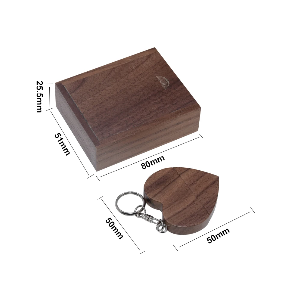 

High Speed Wooden+Box USB 3.0 Flash Drive 4GB 8GB 16GB 32GB 64GB 128GB Wedding Gifts Pen Drives Photography Memory Stick U Disk