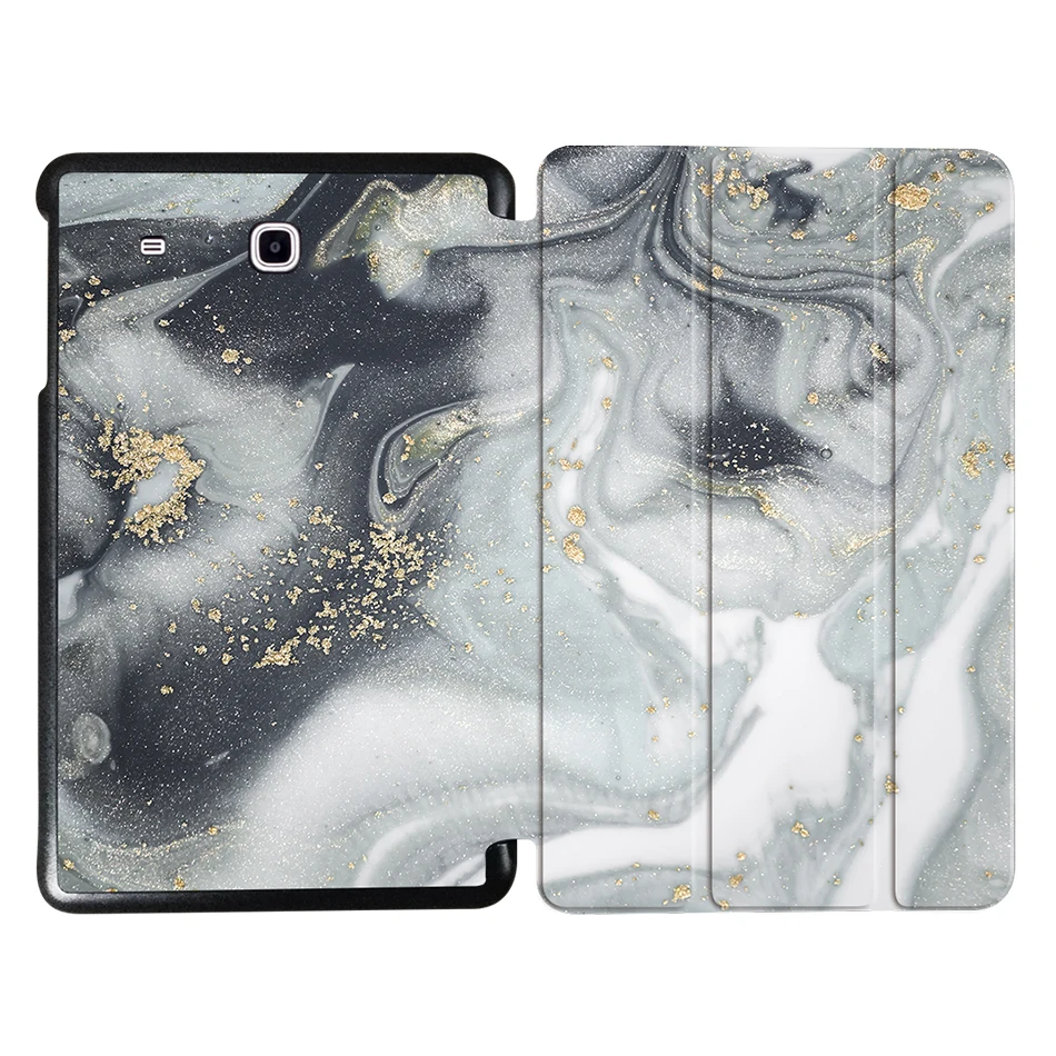 MTT чехол для samsung Galaxy Tab E 9,6 ''T560 T561 SM-T561 T565 Funda откидной трехслойный чехол из искусственной кожи с мраморной текстурой для планшета - Цвет: SS03