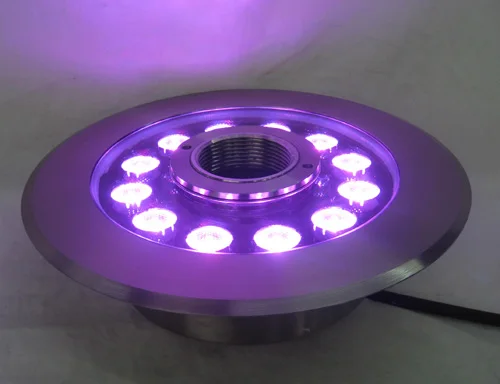 Светодиодный RGB подводный светильник IP68 36 Вт светодиодный фонтан из нержавеющей