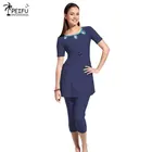 PEIFU Исламский купальник Мусульманский купальник хиджаб женский Fiwmsuit для женщин купальный костюм размера плюс мусульманская Буркина пляжная одежда