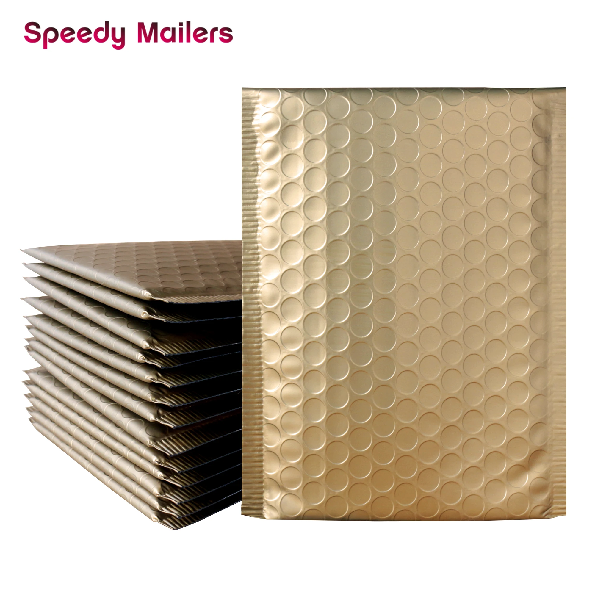 10 шт./упак. матовые золотые конверты для почтовых отправлений водонепроницаемые