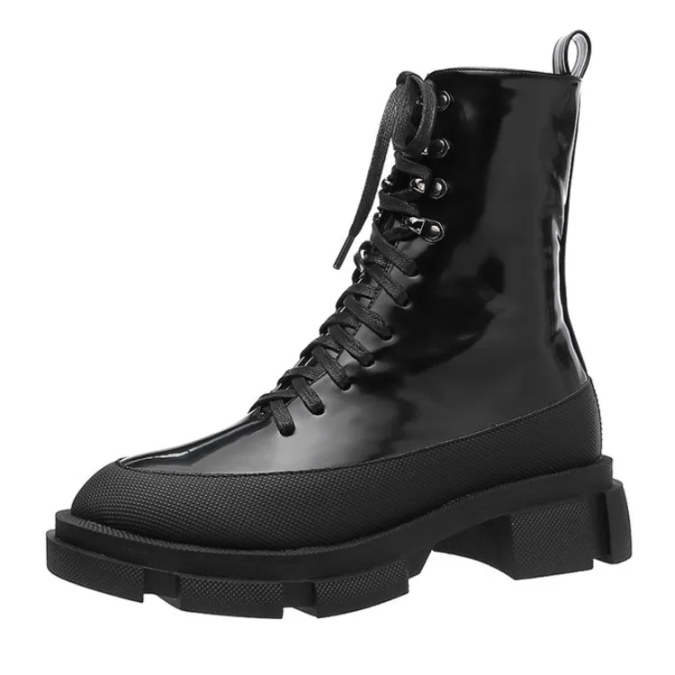 

Новинка зимы 2019, ботинки на толстой подошве, короткие сапоги