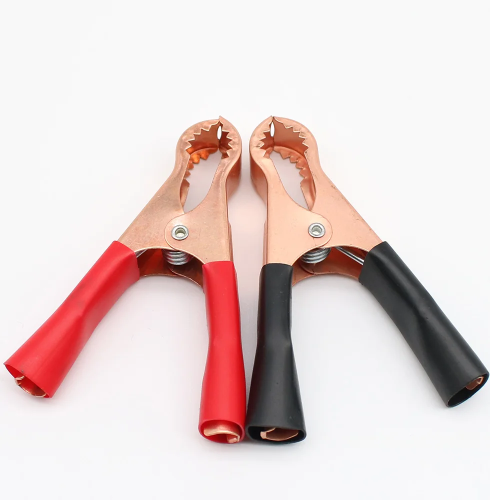 10 шт./лот изолированные зажимы типа крокодил пластиковая ручка кабельная