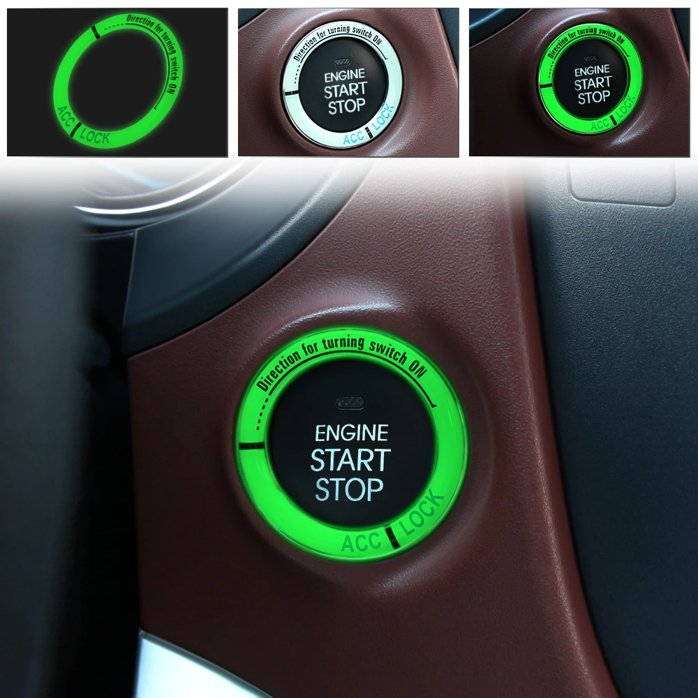 Светящееся кольцо зажигания автомобиля для Opel astra Mokka VW Golf Jetta Tiguan Peugeot 206 508 Seat Leon