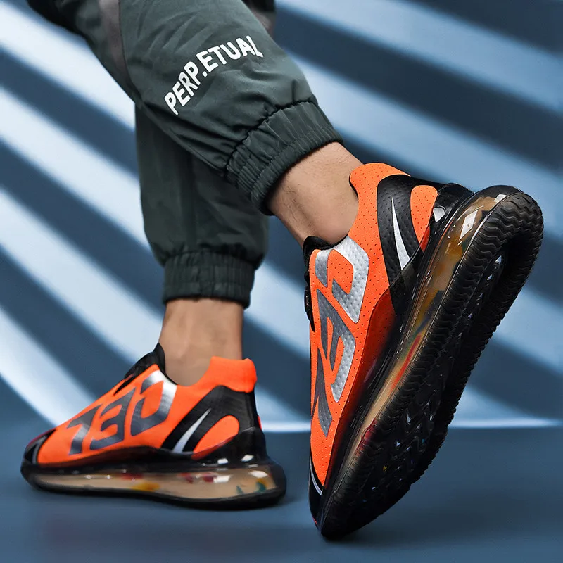 

Кроссовки ZOXO мужские с воздушной подушкой, резиновая нескользящая подошва, дышащая сетчатая спортивная обувь для бега, черные