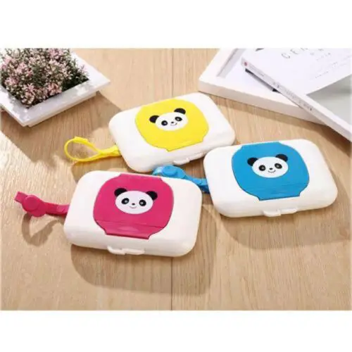 

1PC Baby Wipes Case Wet Wipe Box Dispenser For Stroller Portable Rope Lid Covered Tissue Box