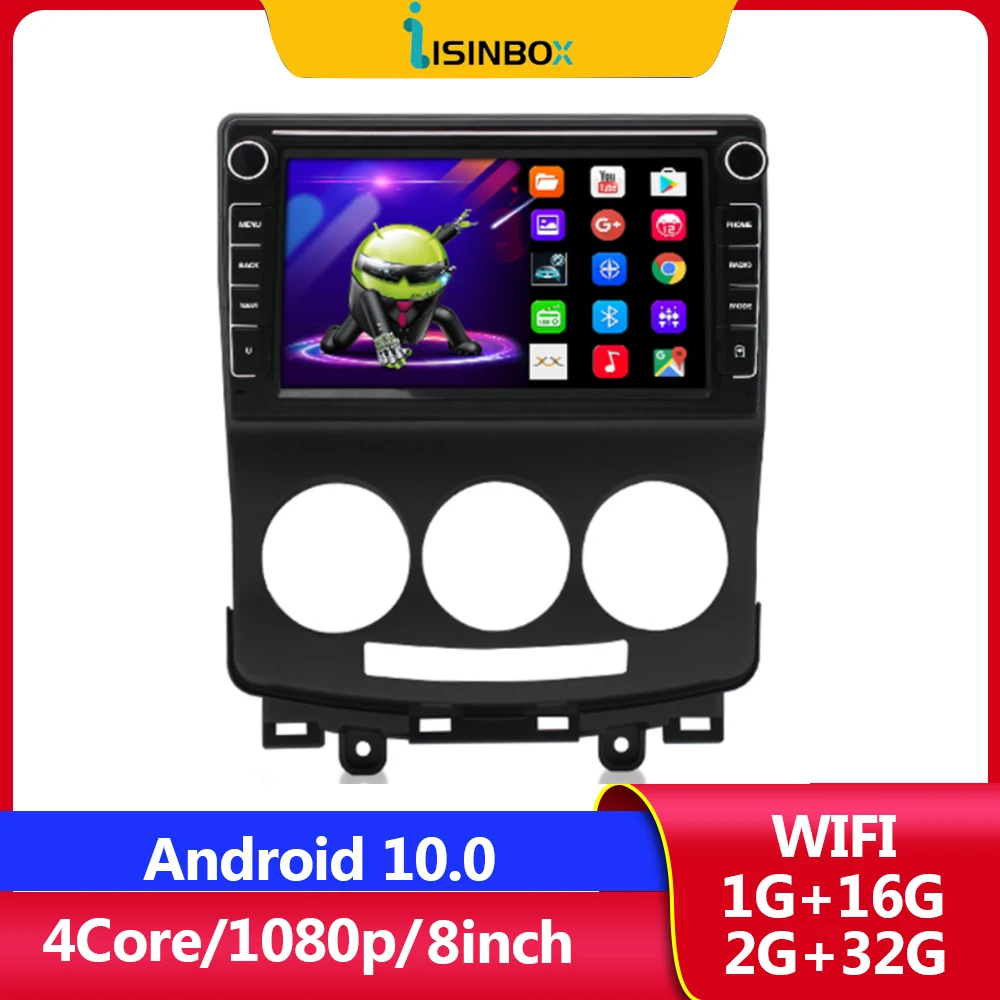 ISINBOX 8-дюймовый Android 10 0 автомобильная навигация подходит для 2008 ~ 2010 Mazda 5 плеер