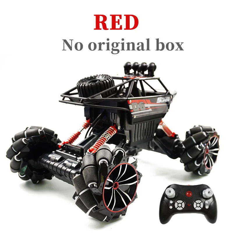 Red 1:12 2,4G RC автомобиль с колесом Mecanum высокая скорость 4WD Дрифт Альпинизм дистанционное управление трюк автомобиль деформации внедорожный автомобиль игрушка - Цвет: Red
