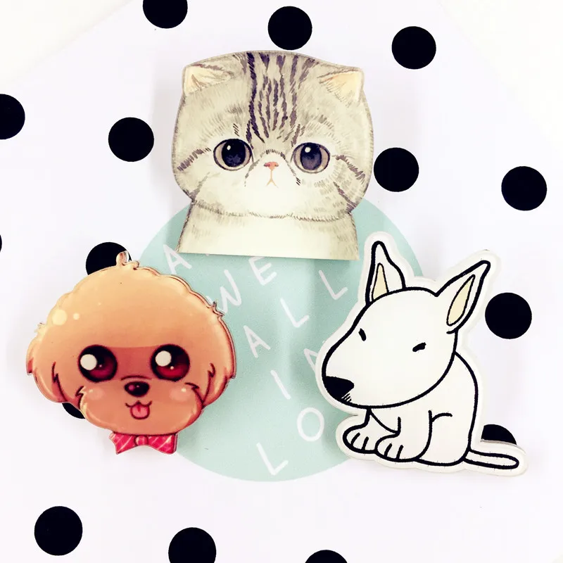 Anime Brooch dog cat Giraffe Collar Brooches Jeans Shirt Handbag Badges on Backpack Pins Cartoon | Costumes Badge