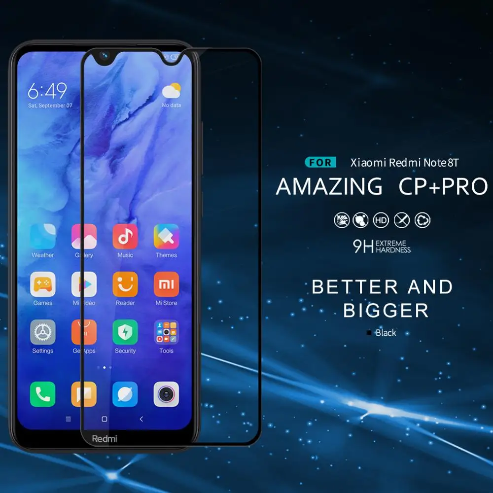 Стекло NILLKIN для Xiaomi Redmi Note 9 7 8 9s Pro Max закаленное стекло Amazing CP + полноэкранная