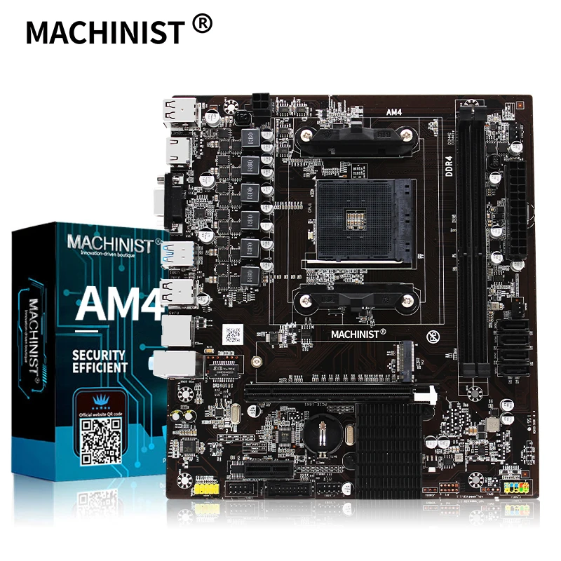 MACHINIST AM4 материнская плата A320 M.2 Challenger AMD ddr4 слоты памяти Rams nmve m.2 sata iii ssd HDMI + VGA