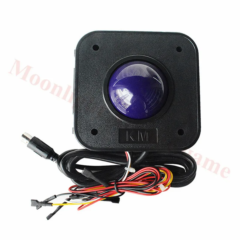 Фиолетовый 4 5 см круглый аркадный игровой трекбол мышь PS/2 разъем печатной платы