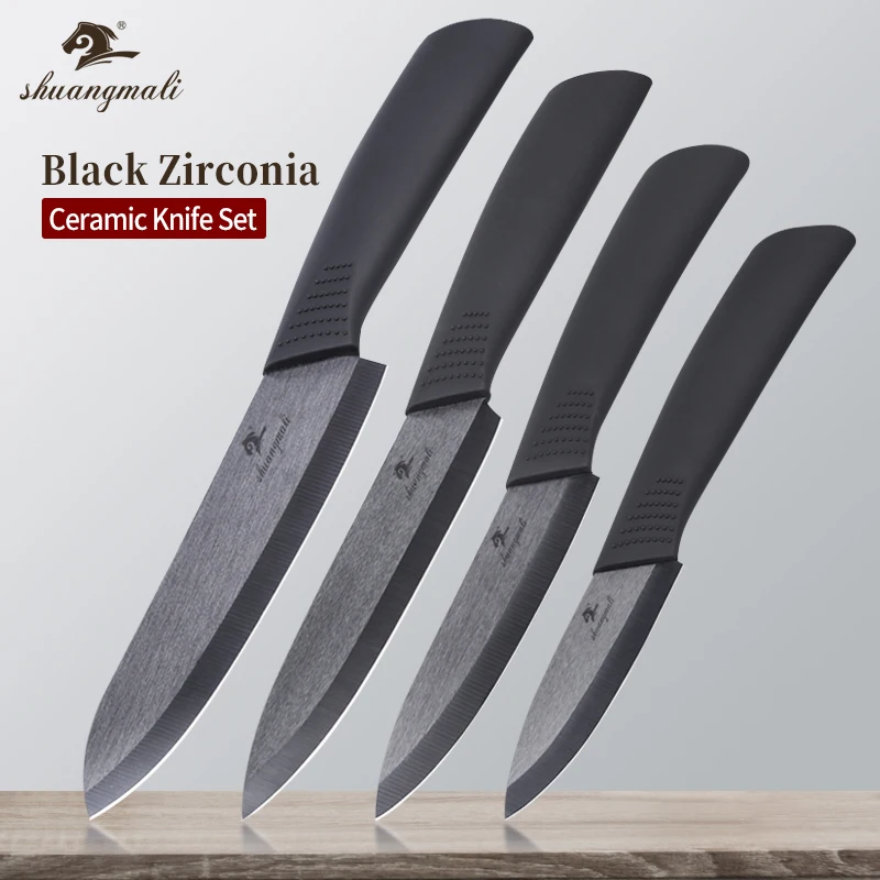 4 шт. Керамика нож для очистки овощей Ножи набор из АБС пластика и TPR ручка дома