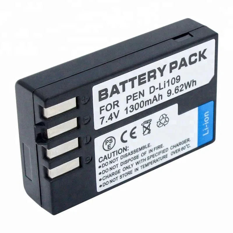 

D-Li109 DLI109 d-li109 Camera Battery For PENTAX K-R K-2 KR K2 KR K30 K50 K-30 K-50 K500 K-500