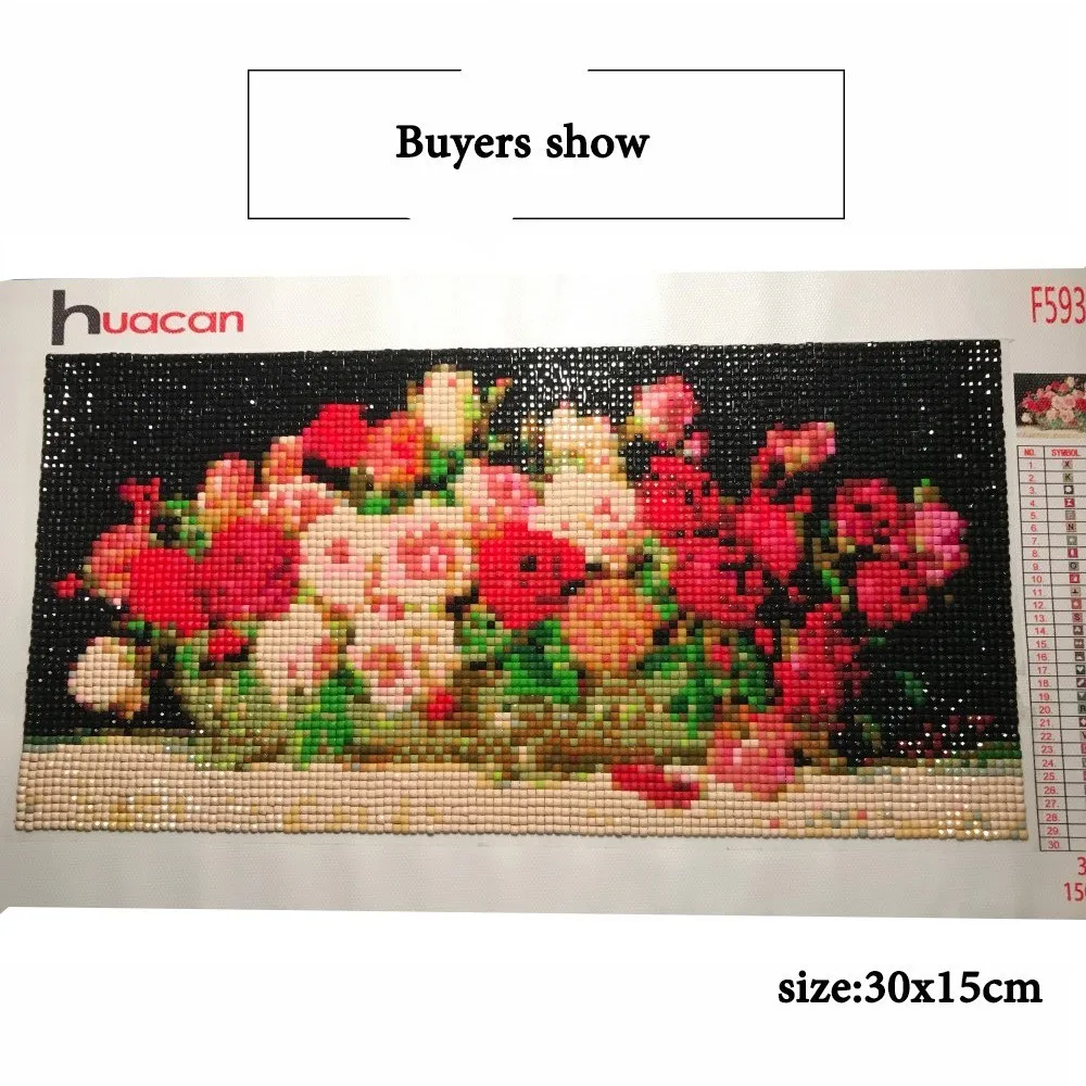 HUACAN полностью квадратная Алмазная вышивка цветы алмазная Картина Вышивка