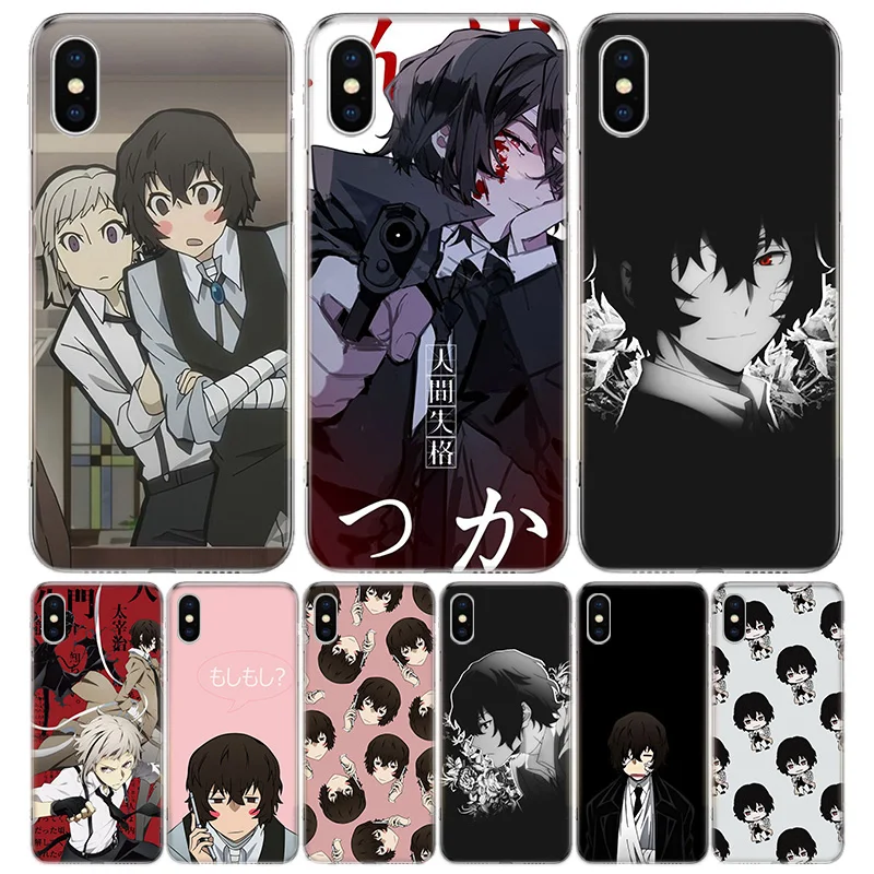 

Bungo Stray Dogs Dazai Anime Phone Case For iPhone 13 12 11 Pro Max 6 X 8 6S 7 Plus XS XR Mini 5S SE 7P 6P Pattern Cover Coque