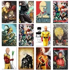 Постер Аниме One Punch Man, Сайтама Генос, татсумаки Фубуки, скоростное ультразвуковое искусство, шелковая печать на холсте для настенных картин, украшение комнаты-05