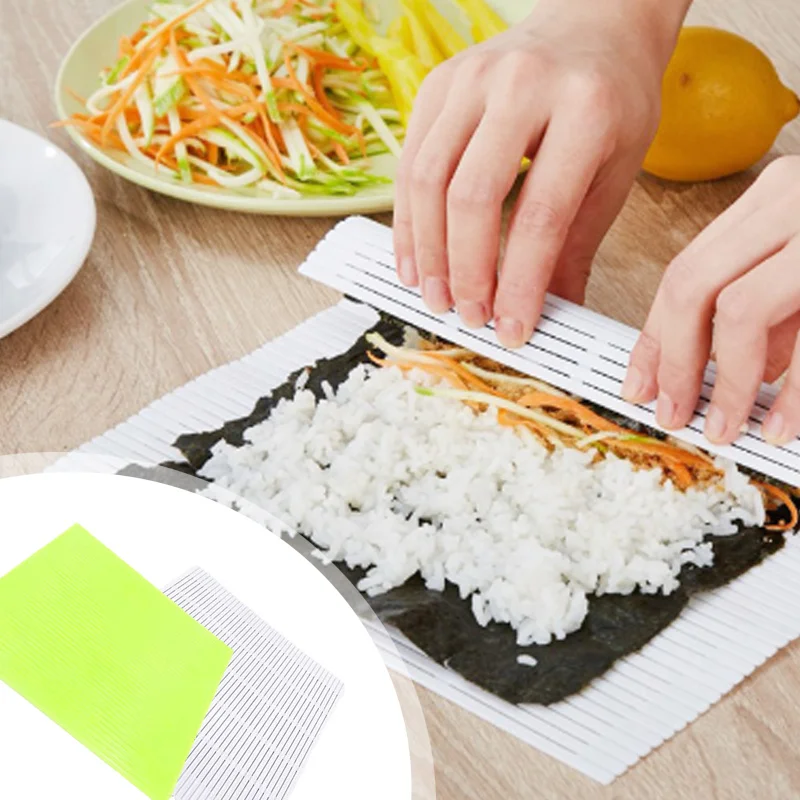 

New Hot Sushi Rolls Tools Roller Shutters For Making Rice Mold Rolls And Maker Curtains For Sushi Household Kit Kitchen Gadgets