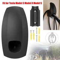car charging cable organizer wall mount charger connector organizer bracket holder adapter for tesla model 3 model x model s