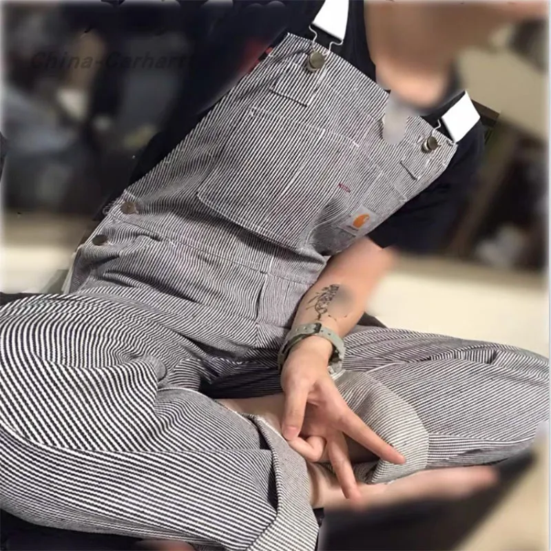 

Комбинезон джинсовый свободного покроя в стиле ретро, модель для пар, Осень-зима 2021