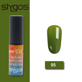95 SLYGOS 6 мл УФ-гель для ногтей Топ УФ Led гель Осенняя Серия Тыква трава зеленый шоколад цвет Лак удаляющийся замачиванием гель лак - Цвет: 95