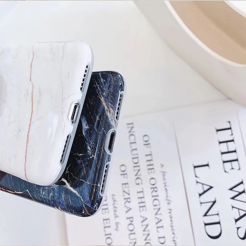 Подходит для iPhone X противоударный кронштейн мраморный чехол телефона Apple 8plus