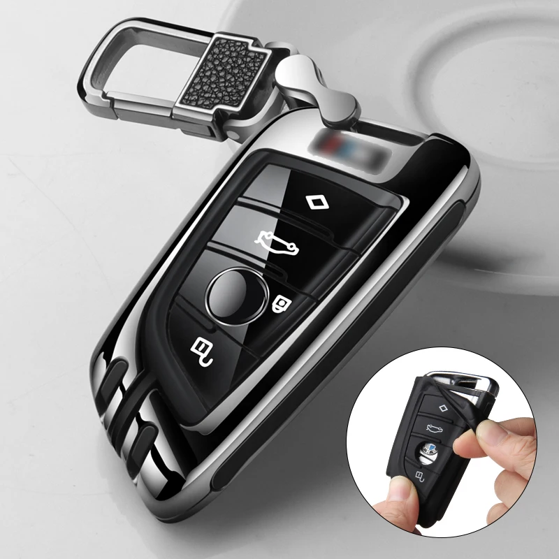 

New Car Key Case Cover M Performance For BMW X1 X3 X5 X6 1 2 5 7 F15 F16 E53 E70 E39 F10 F30 G30 Car Key Fob Shell Protecor