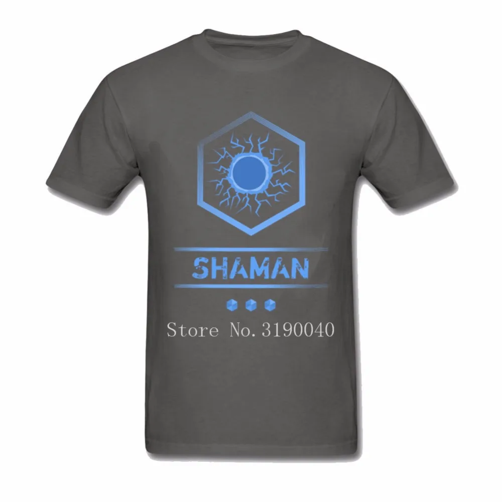 Новинка футболка Hearthstone Футболка мужская шаман класс рубашка короткий рукав